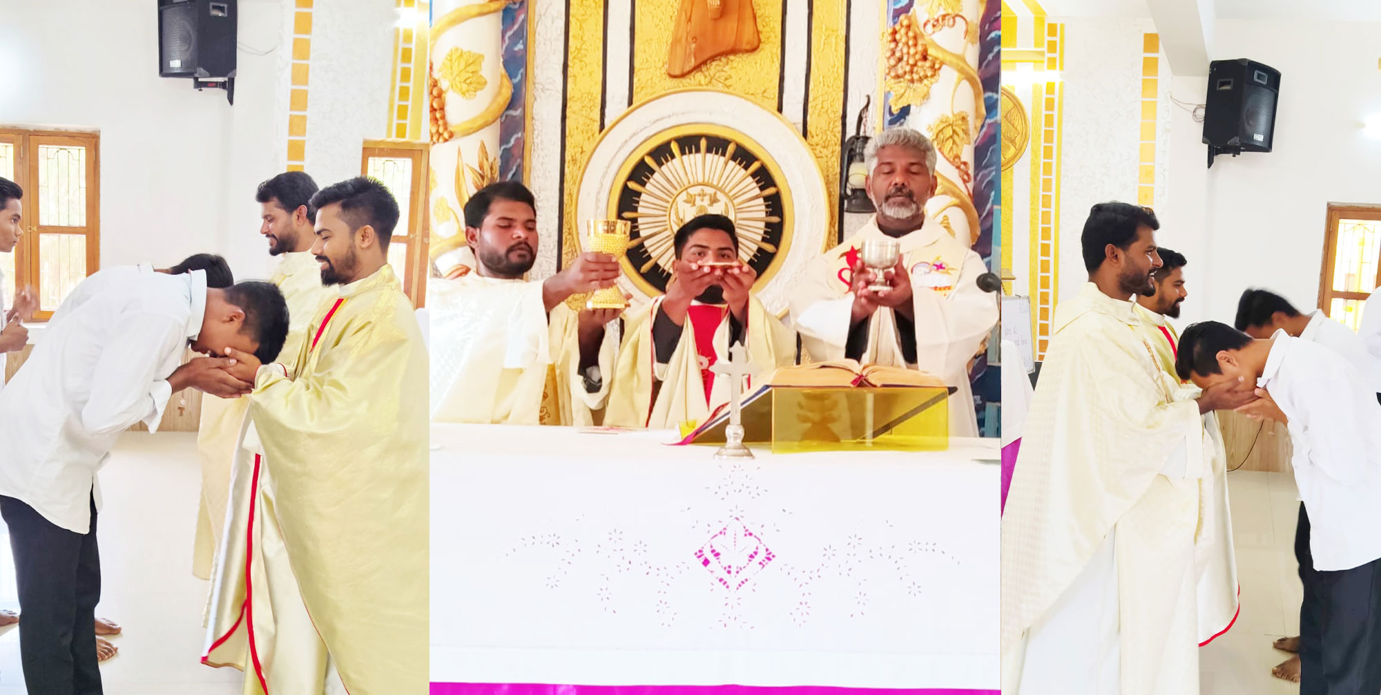 Joyful Welcome for  Newly Anointed Priests