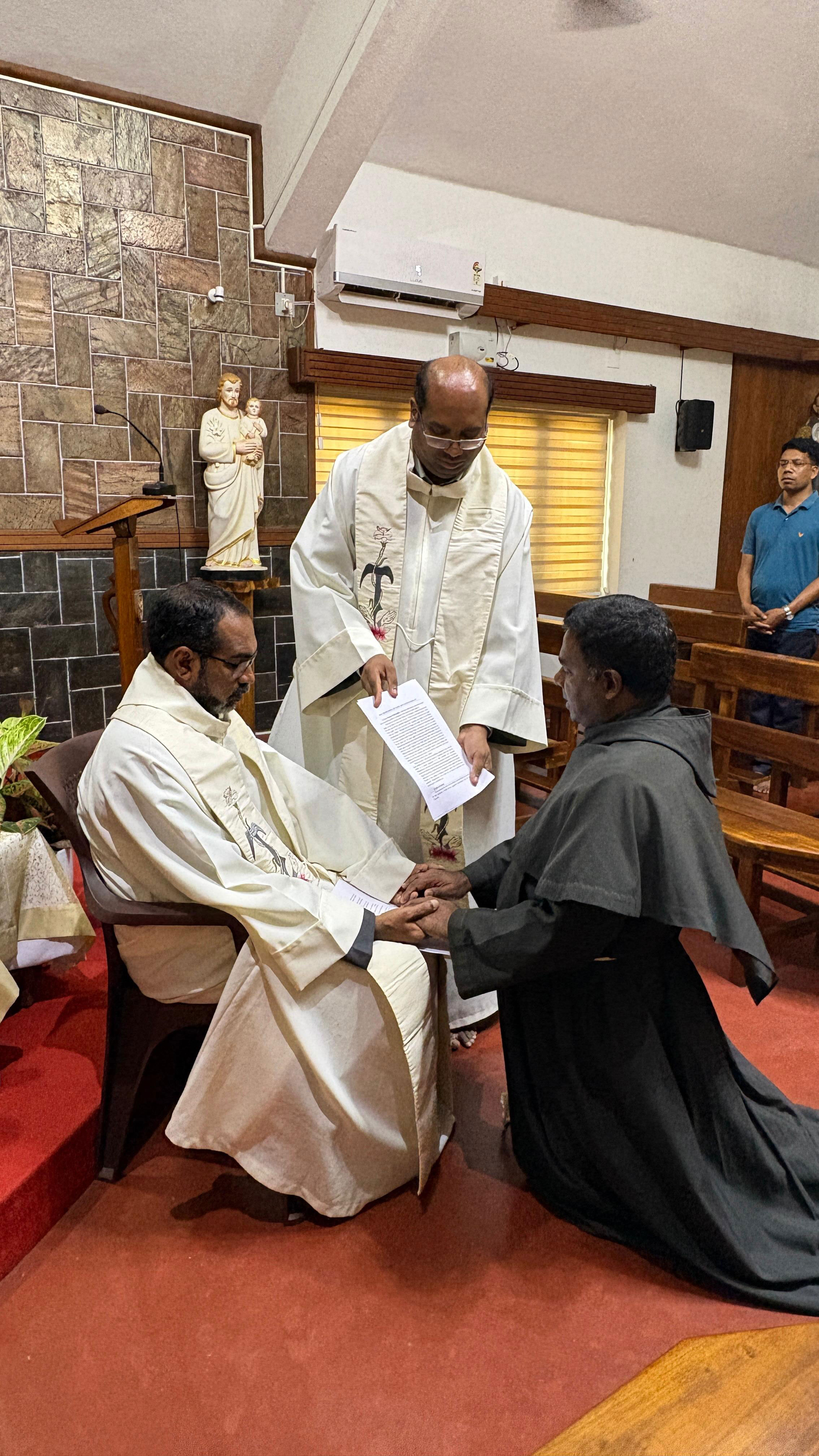 Installation and Oath of Guardian  Fr. Francis Paramby
