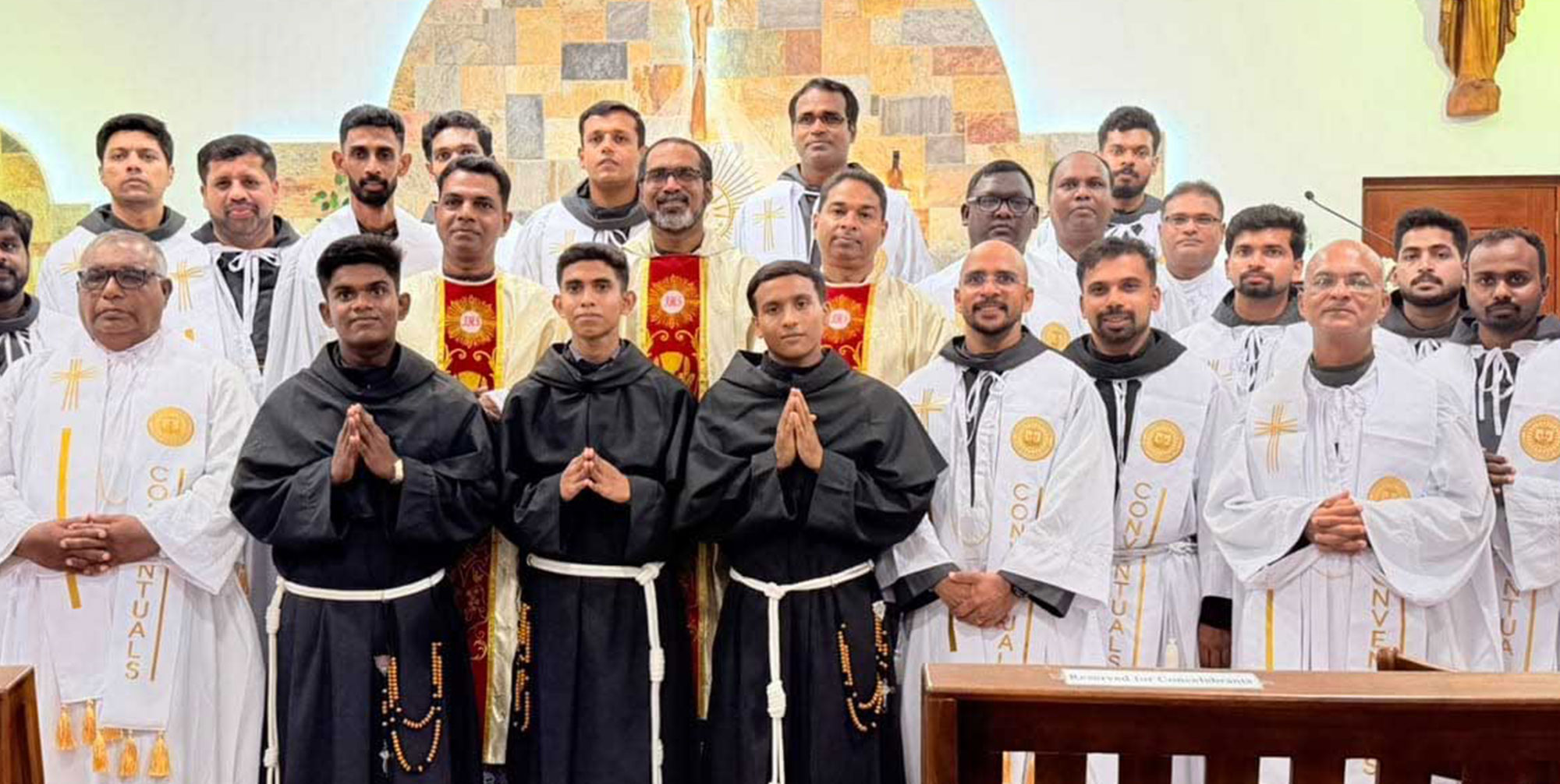 FRANCISCAN CONVENTUAL MISSION CELEBRATES NEW VOCATIONS AND  PRIESTLY ORDINATION